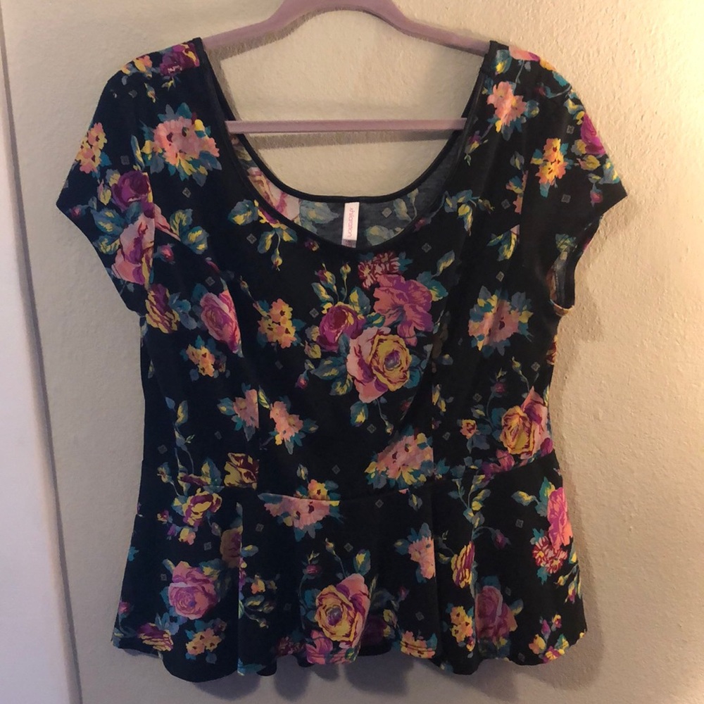 Floral Peplum
